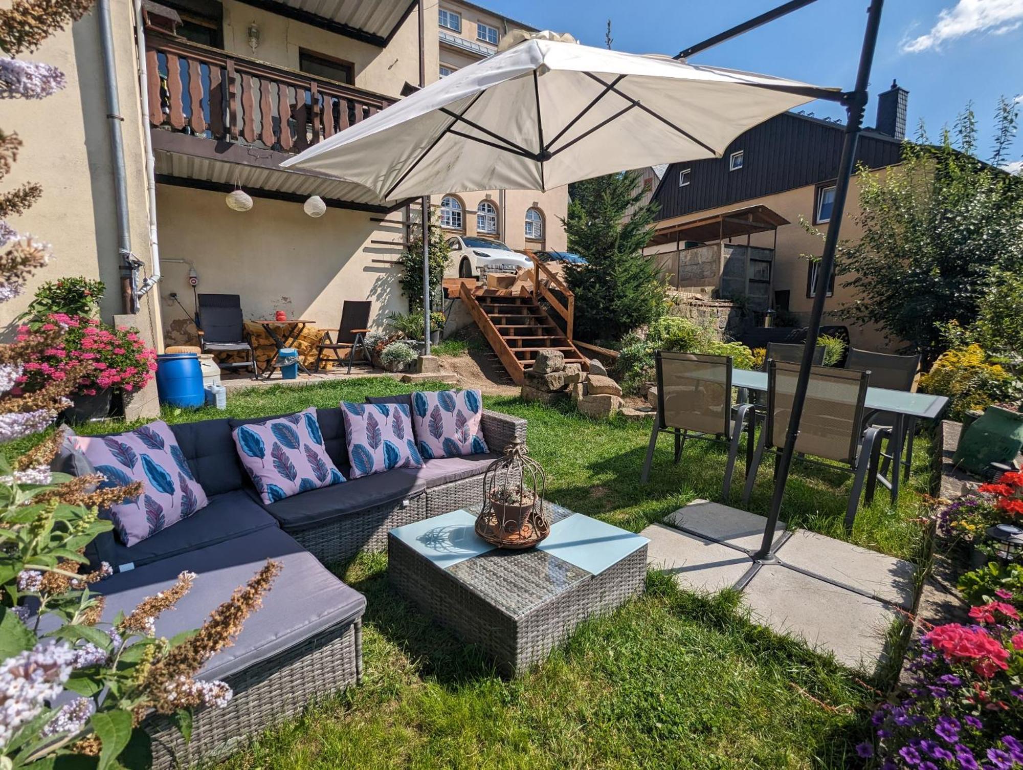 F2 - Urlaubsmagie Sauna, Whirlpool, Pool & Garten Зебніц Екстер'єр фото