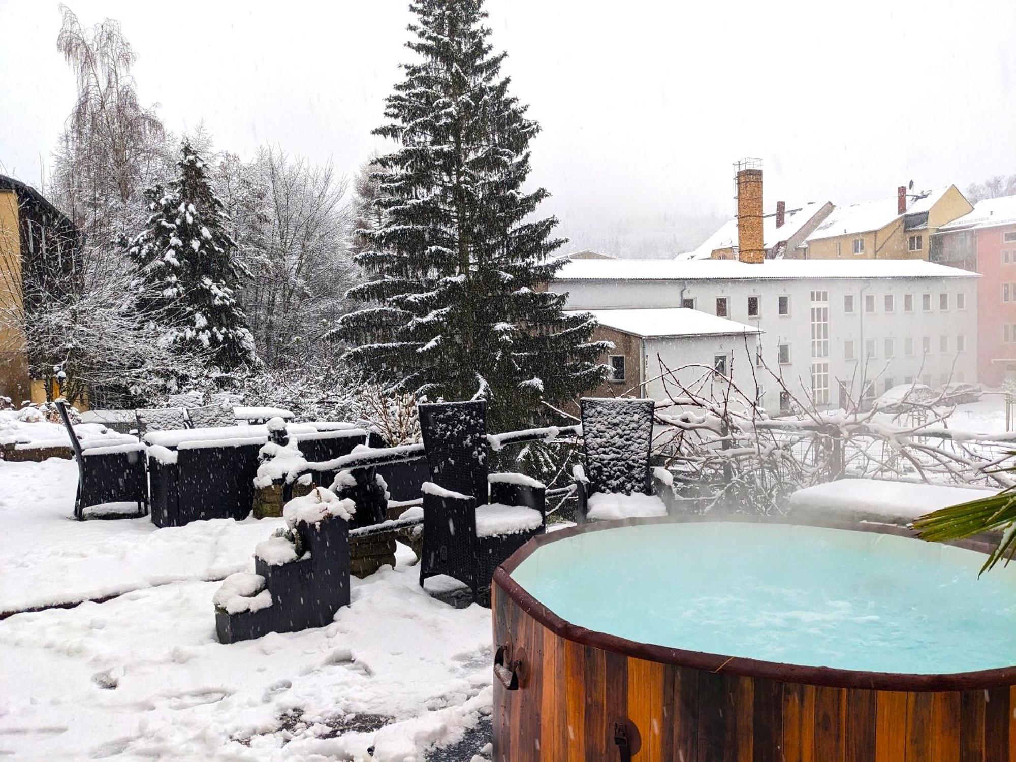 F2 - Urlaubsmagie Sauna, Whirlpool, Pool & Garten Зебніц Екстер'єр фото