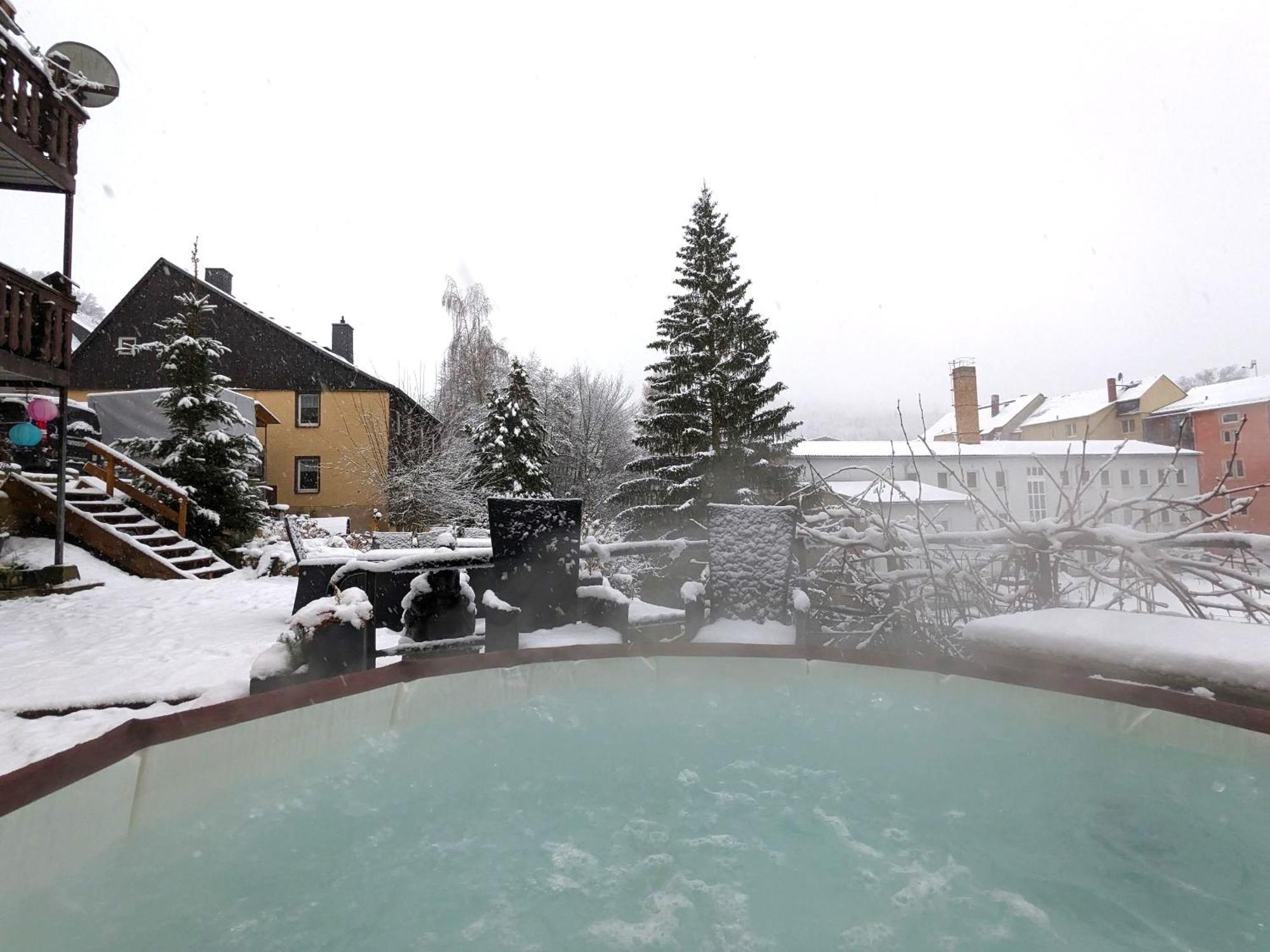 F2 - Urlaubsmagie Sauna, Whirlpool, Pool & Garten Зебніц Екстер'єр фото